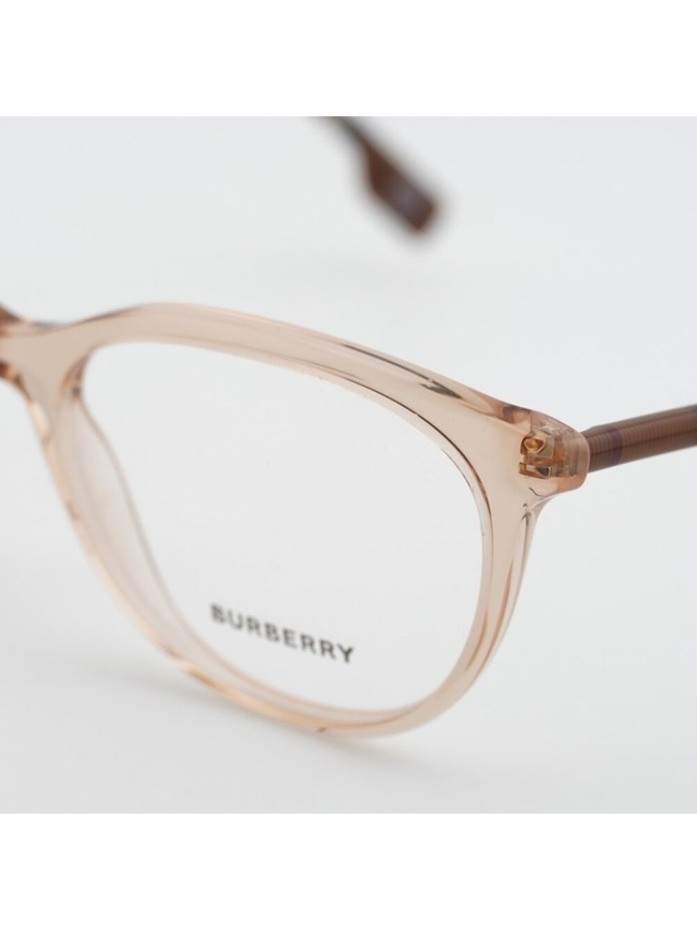 Burberry BE2389 4088 Eyeglasses Peach / Check 54mm Cat Eye Frame - Picture 3 of 10
